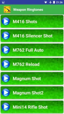 Weapon Ringtones android App screenshot 7